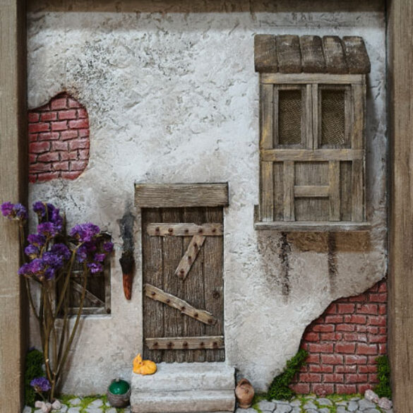 Cuadro de imitación a madera